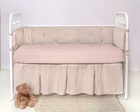 img 3 attached to 🛏️ Ultimate Cooling and Luxuriously Soft Pure Bamboo Sheets - Organic Bamboo Crib Fitted Sheet (52"x28"x6") for Girls and Boys - Pink, Fits Standard Size Crib Mattress