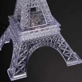 img 2 attached to 7.6 Inch LED Lamp for Colorful Eiffel Tower Lighting Desk Bedroom Decoration