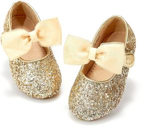 img 4 attached to 🌸 Felix & Flora Toddler Flower Girl Dress Shoes - Ballet Flats for Girls, Perfect for Parties, School, and Weddings!