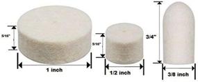 img 1 attached to Professional Gemstone Polishing Buffing Wheels Kit with Wool Felt Rotary Tool Accessories for Dremel Compatibility