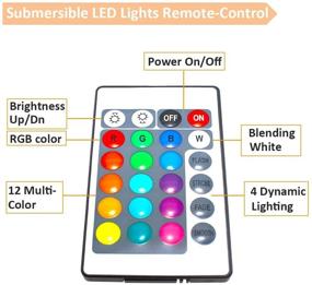 img 1 attached to 💦 Waterproof Submersible LED Vase Lights with Remote Control - Battery Operated Tea Lights, Color Changing (2.8" - Pack of 3)