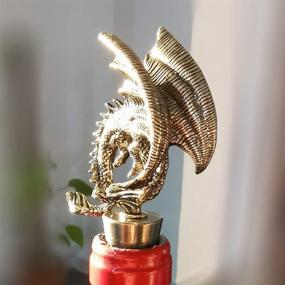 img 2 attached to 🐉 Gothic Metal Alloy Dragon Wine Stopper - Decorative Bottle Stopper for Dragon Gift and Party Décor