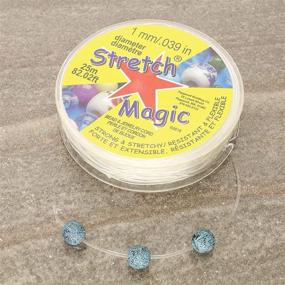 img 3 attached to 💍 Stretch Magic 1mm Braiding Cord, 25m (SM10CL25): Durable and Versatile Elastic String for Jewelry Making