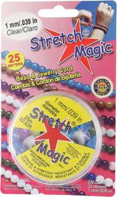 img 1 attached to 💍 Stretch Magic 1mm Braiding Cord, 25m (SM10CL25): Durable and Versatile Elastic String for Jewelry Making