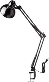 img 2 attached to 💡 Globe Electric Architect 32-Inch Swing-Arm Clamp-On Lamp with Black Finish and LED Bulb Included