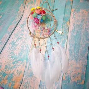 img 1 attached to 🦋 Garneck Butterfly Dream Catcher: Elegant Wall Decoration with Tassels and Lamp