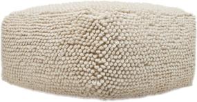 img 4 attached to 🪑 Christopher Knight Home Ivory Stene Pouf