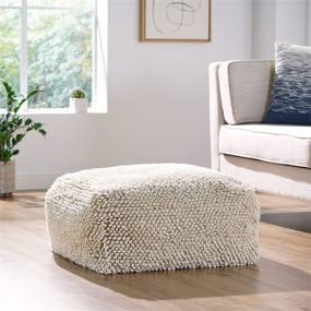 img 3 attached to 🪑 Christopher Knight Home Ivory Stene Pouf