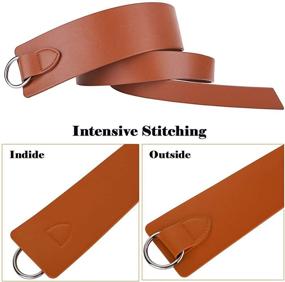 img 1 attached to 👗 Leather Women's Dress Belts - Women's Fashion Accessories