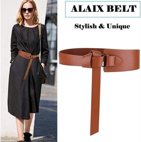 img 3 attached to 👗 Leather Women's Dress Belts - Women's Fashion Accessories