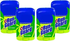 img 1 attached to 🌱 RunGuard Natural 4 Pack Travel Size (0.6 oz): 100% Plant-Based with Beeswax for All Distances, 5K Walk/Runs to 100 Mile Ultra Marathons