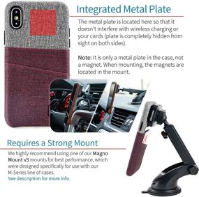 img 2 attached to Dockem IPhone X/XS Wallet Case: Built-In Metal Plate For Magnetic Mounting &Amp Cell Phones & Accessories