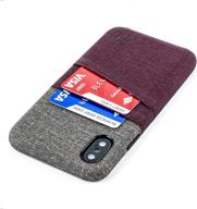 dockem iphone x/xs wallet case: built-in metal plate for magnetic mounting &amp cell phones & accessories logo