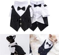 🐾 pet tuxedo costume for dogs and cats - gentleman jacket outfit for small pets at weddings, parties, and cosplay логотип