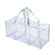 🧳 spacious clear pvc travel makeup toiletry storage bag – perfect cosmetic and clothes organizer for men and women logo