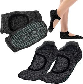 img 3 attached to 🧦 Enhance Your Workout with PulseAmor's Sparkly Non-Slip Grip Socks for Yoga, Barre, Pilates, Dance, Fitness, Hospital and Home Use