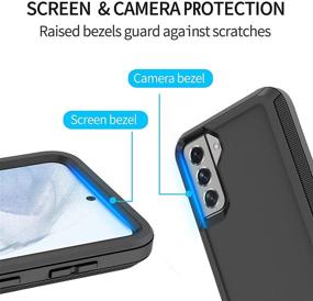 img 1 attached to 📱 Premium Black Szfirstey Case with Belt-Clip Holster for Galaxy S21 Plus – Ultimate Military-Grade Protection for Your Phone