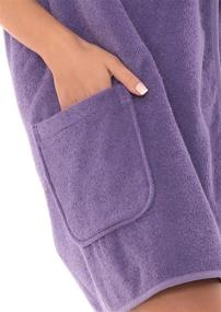 img 1 attached to TowelSelections Women's Adjustable Cotton Terry Spa Shower Bath Gym Cover Up: The Ultimate Multi-purpose Wrap