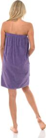 img 3 attached to TowelSelections Women's Adjustable Cotton Terry Spa Shower Bath Gym Cover Up: The Ultimate Multi-purpose Wrap