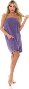 img 4 attached to TowelSelections Women's Adjustable Cotton Terry Spa Shower Bath Gym Cover Up: The Ultimate Multi-purpose Wrap