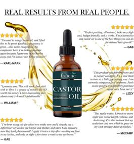 img 1 attached to 🌿 Organic Castor Oil (2oz) + FREE Mascara Starter Kit. USDA Certified 100% Pure Cold Pressed. Hexane Free by Live Fraiche - Eyelash & Eyebrow Growth, Hair Conditioning, Lash Growth Serum & Brow Treatment
