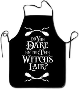 img 4 attached to 🧙 Halloween Chef Aprons Kitchen Gift - Enter the Witch's Lair with These Aprons!
