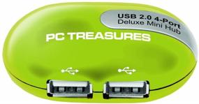 img 1 attached to 💻 USB Mini-Hub with 4 USB Ports (07206) by Digital Treasures