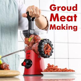 img 3 attached to 3-IN-1 Heavy Duty Manual Meat Grinder: Sausage Maker, Mincer, and Cookie Attachment