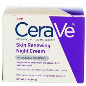 img 4 attached to CeraVe 1.7 Ounce Skin Renewing Night Cream: Intensive Overnight Moisturizer for Restored Skin