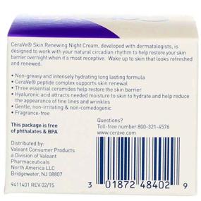 img 1 attached to CeraVe 1.7 Ounce Skin Renewing Night Cream: Intensive Overnight Moisturizer for Restored Skin