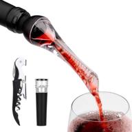 red wine aerator set: mafiti wine pourer stoppers bottle opener decanter gifts – ideal for wine lovers, women, and men logo