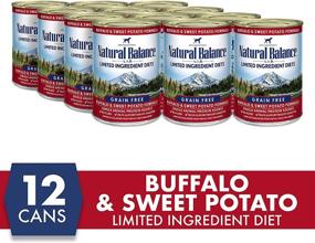 img 3 attached to 🐶 Natural Balance Limited Ingredient Diet Adult Grain-Free Canned Dog Food in 13 Ounce Cans - Protein Options: Duck, Venison, Buffalo, Fish, or Chicken - Pack of 12