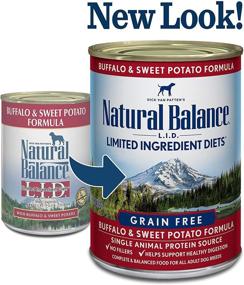 img 1 attached to 🐶 Natural Balance Limited Ingredient Diet Adult Grain-Free Canned Dog Food in 13 Ounce Cans - Protein Options: Duck, Venison, Buffalo, Fish, or Chicken - Pack of 12