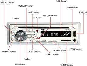 img 1 attached to Водонепроницаемый комплект морской стереоприемник-динамик - ЖК-цифровая консоль с встроенным Bluetooth и микрофоном, динамики 6,5 дюйма (2) - MP3/USB/SD/AUX/FM-радио считыватель и пульт дистанционного управления включены - Pyle PLCDBT65MRW
