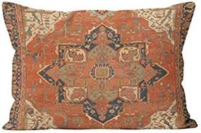 img 2 attached to 🏰 Suike Flying Carpet Ride Beauty Hidden Zipper Home Decor Rectangle Throw Pillow Cover Cushion Case Boudoir 12x20 Inch Design Printed Pillowcase