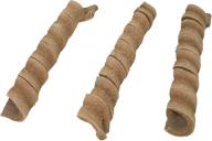 bonka bird toys 1250: 3 leather twists parrot bird toy for cage foot crafting, talon and foraging - chewy part logo