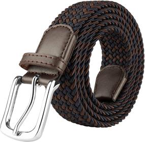 img 4 attached to 👔 JUKMO Elastic Braided Stretch Men's Accessory and Belt Collection