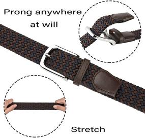 img 2 attached to 👔 JUKMO Elastic Braided Stretch Men's Accessory and Belt Collection