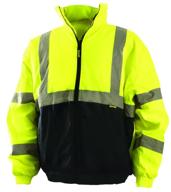 🧥 enhanced safety with high visibility yellow jacket - size l logo