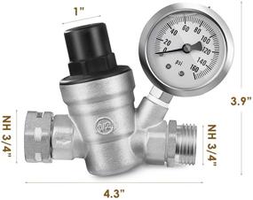 img 1 attached to GOLDPAR Pressure Regulator Lead Free Adjustable RV Parts & Accessories