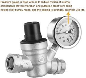 img 3 attached to GOLDPAR Pressure Regulator Lead Free Adjustable RV Parts & Accessories