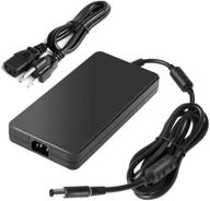 🔌 240w 19.5v 12.3a power ac adapter charger - compatible with pa-9e dell alienware m17x m17x r4 m18x m18x x51 precision m6500 m6600 m6800 fwcrc u896k 450-18931 6rtij y044m y047m logo