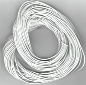 img 1 attached to 🧵 Versatile 1 MM White Leather Cord: 25 M (82 Feet) Hank for Various Crafting Projects