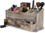 💄 rustic vanity drawer beauty organizer: neatly store makeup tools & small accessories at home, office & bathroom! logo