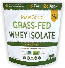 img 4 attached to 🥛 Premium Marigold Grass-fed Whey Isolate Protein Powder - Unflavored 2LB: Pure, Cold Processed, Micro Filtered, Non-GMO, rBGH Free, Soy & Gluten Free, Lactose Free, Easy-to-Mix