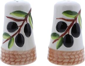 img 4 attached to 🌸 Flower Salt Shaker – Olive Branch Salt and Pepper Shaker