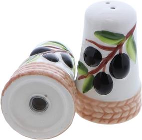 img 1 attached to 🌸 Flower Salt Shaker – Olive Branch Salt and Pepper Shaker