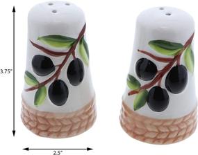 img 3 attached to 🌸 Flower Salt Shaker – Olive Branch Salt and Pepper Shaker