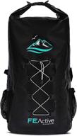 🎒 fe active dry bag waterproof backpack - 30l eco friendly bag for men & women: ultimate gear storage for fishing, travel, hiking, beach, and survival. ideal for camera & camping accessories. designed in california, usa. логотип