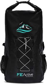 img 4 attached to 🎒 FE Active Dry Bag Waterproof Backpack - 30L Eco Friendly Bag for Men & Women: Ultimate Gear Storage for Fishing, Travel, Hiking, Beach, and Survival. Ideal for Camera & Camping Accessories. Designed in California, USA.